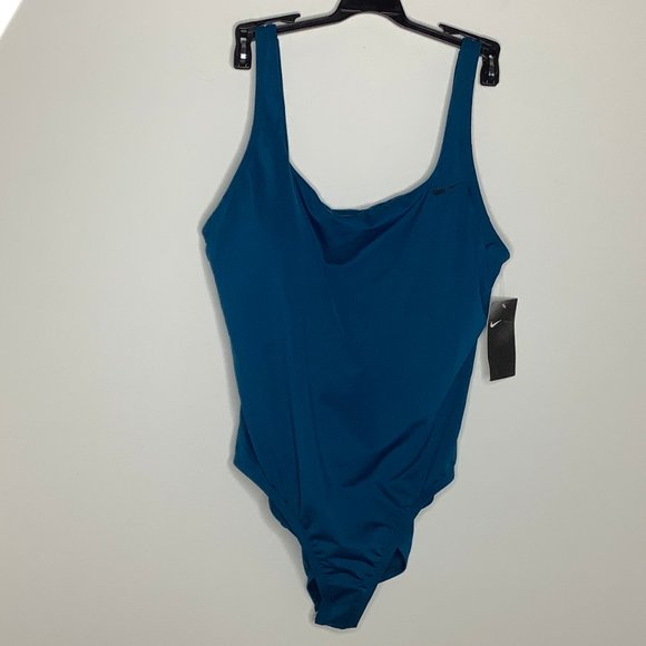 ❌SOLD❌ Nike U-Back Swimsuit Monokini Bathing Suit XL Blue NEW - Picture 2 of 9